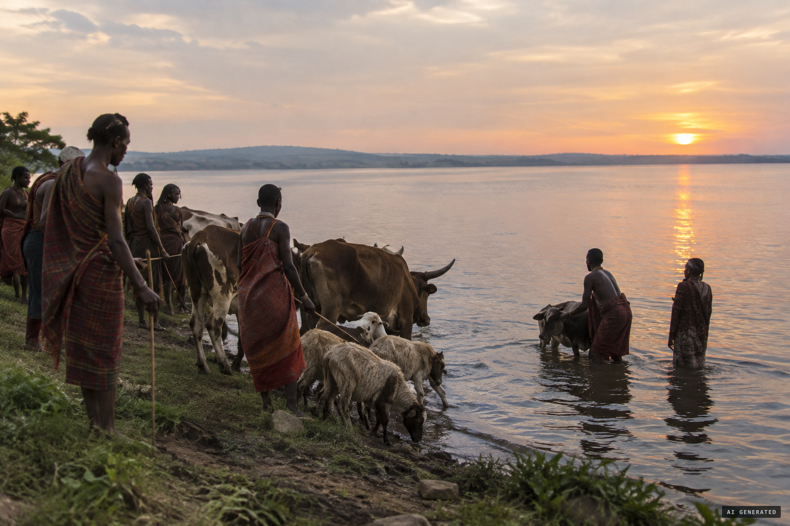 Local peoples sacrificed cattle and sheep to the creature.