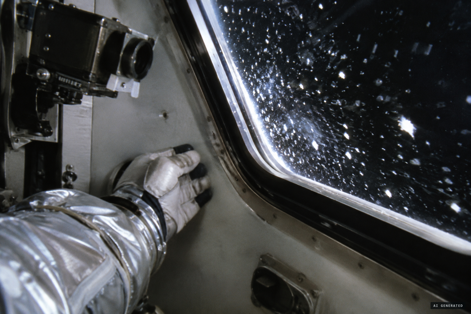 Carpenter bangs the capsule wall and releases a cloud of 'frostflies'.