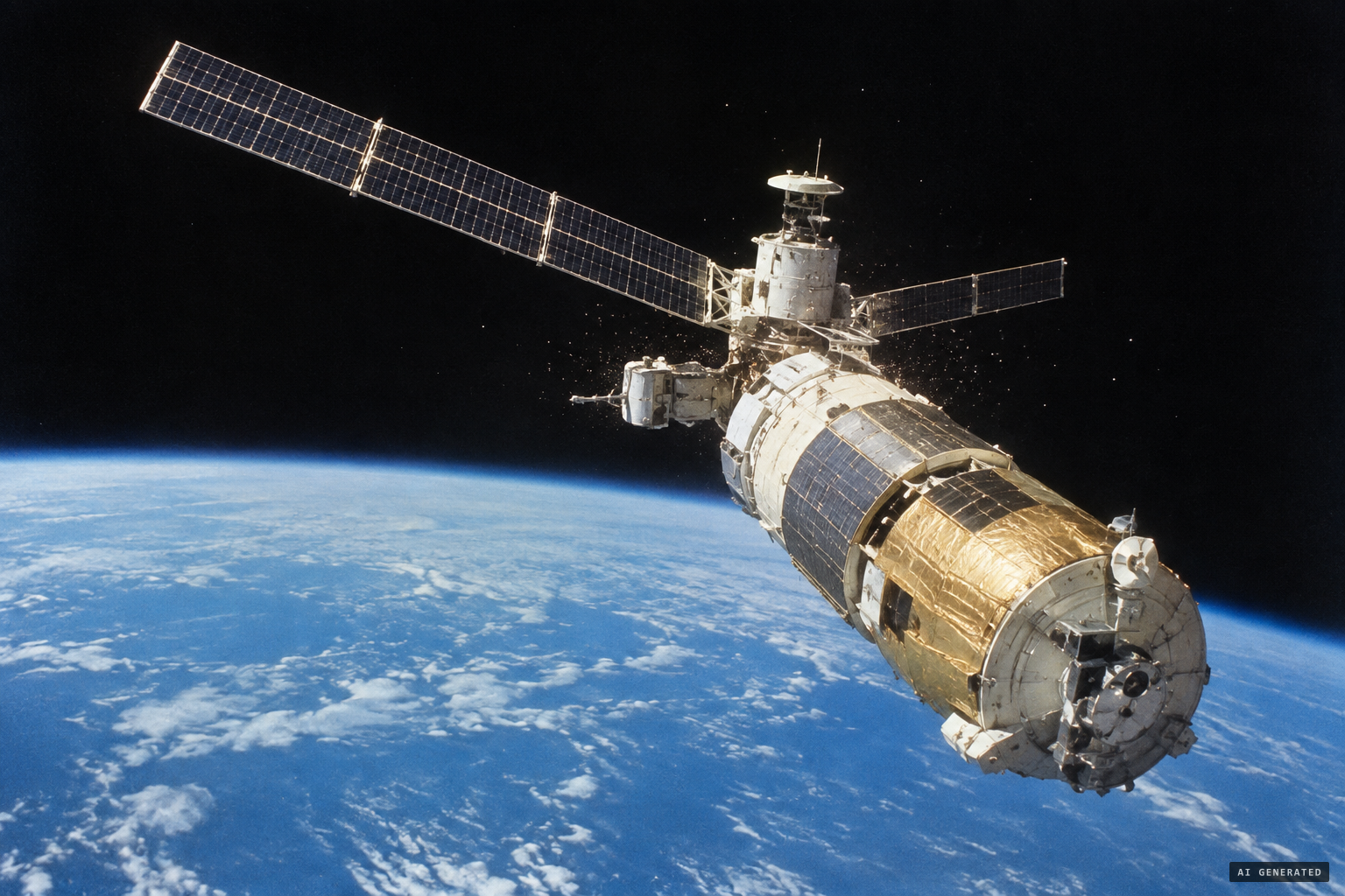 On Skylab, instruments measured a spacecraft's own particle cloud.