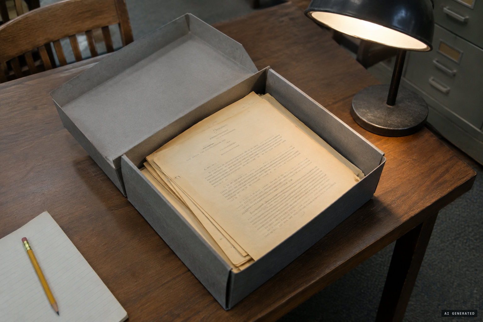 The original Friendship 7 air-to-ground transcript, held at the National Archives.