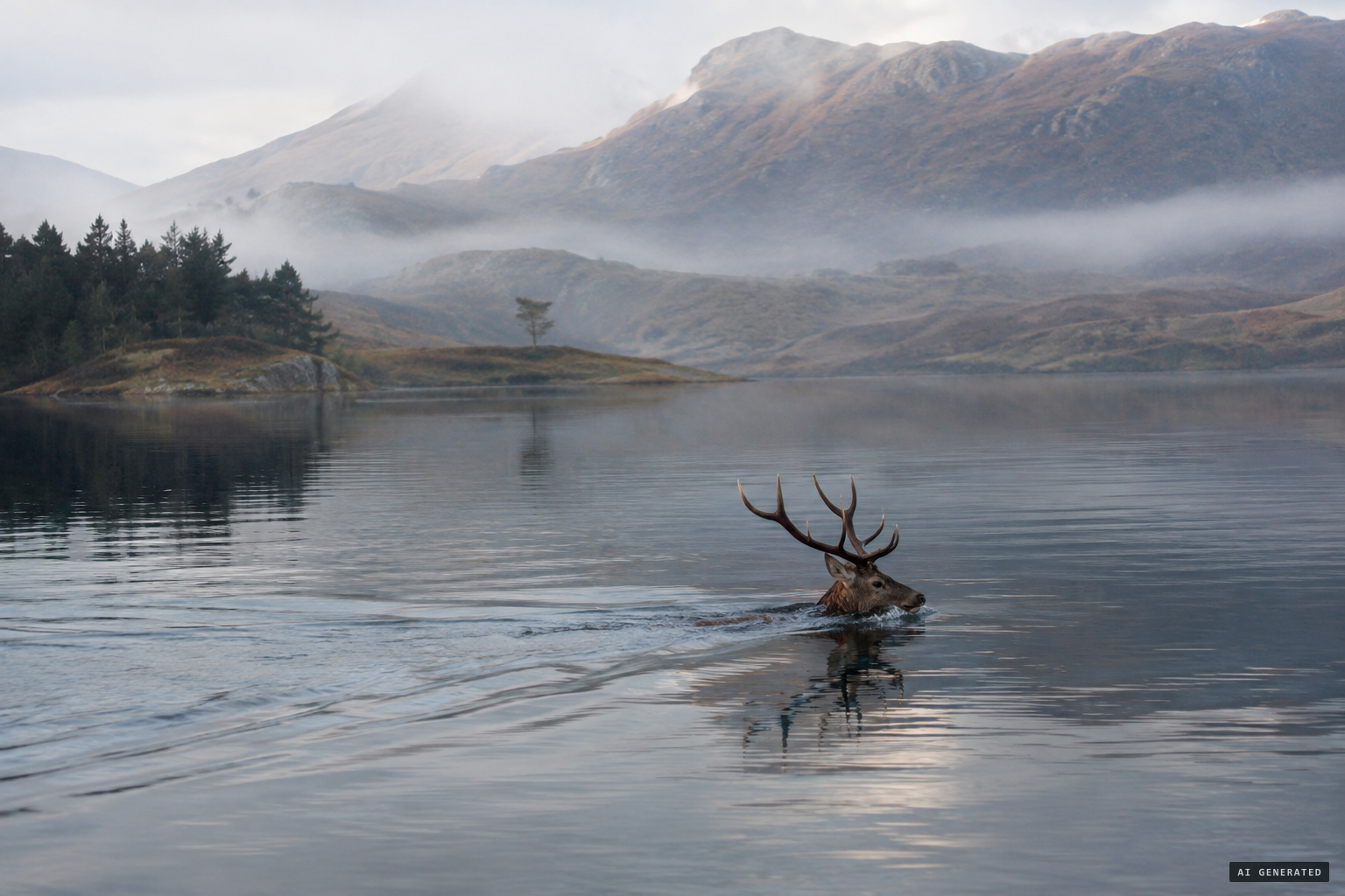 Swimming deer and wakes, explanations offered for other lochs