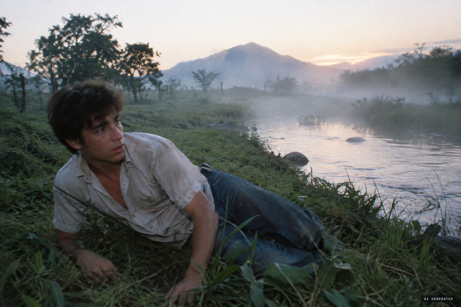 At dawn on 9 May 1969 he wakes beside a stream near Vitória