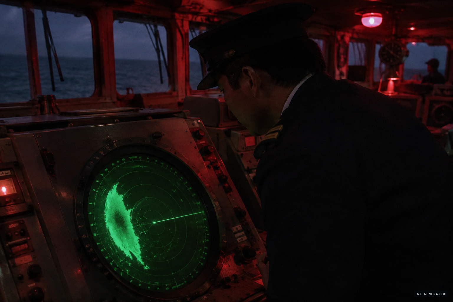 Sasaki sees a huge oval echo about 5 km to port