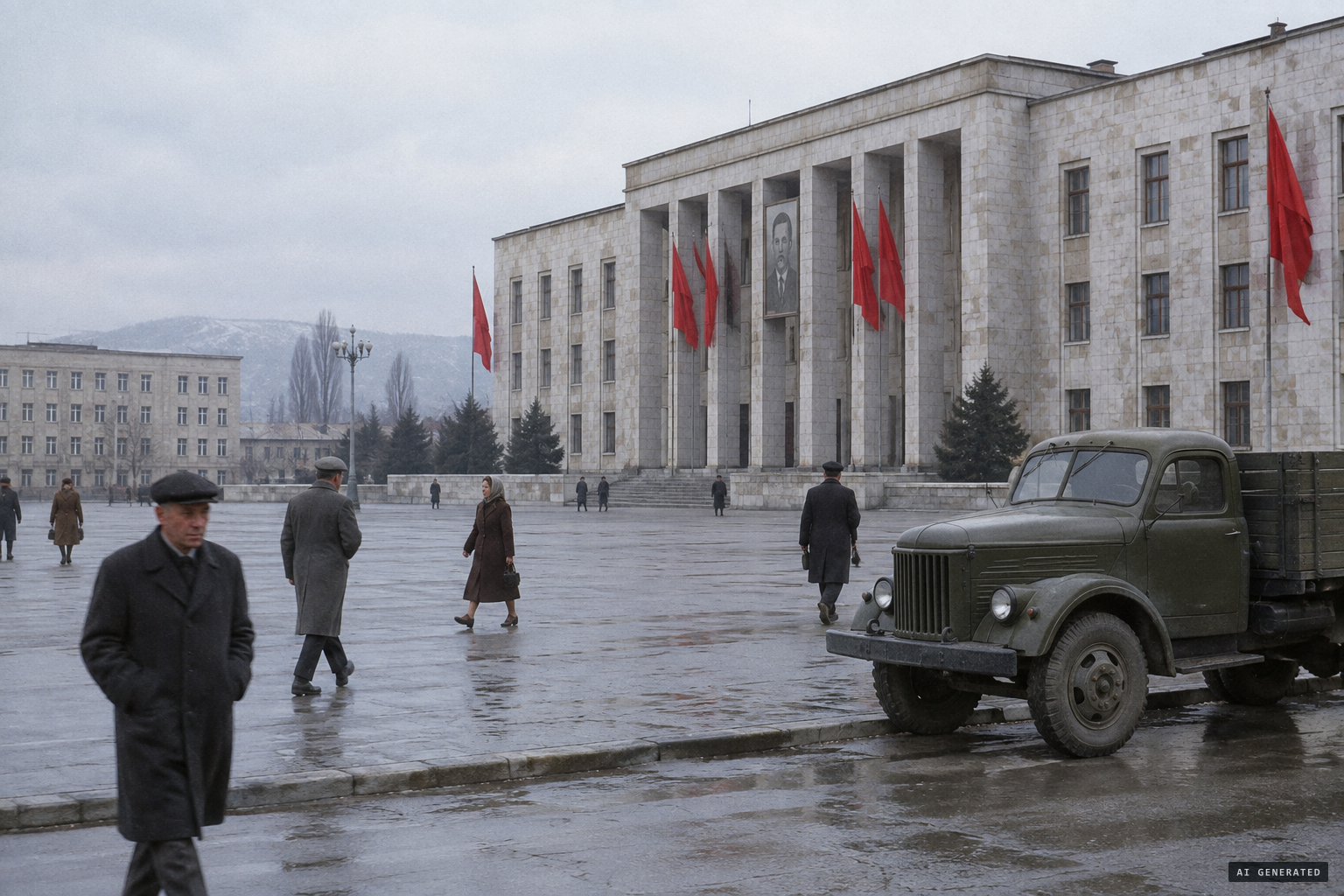 Albania in the early 1960s, one of Europe's most closed states