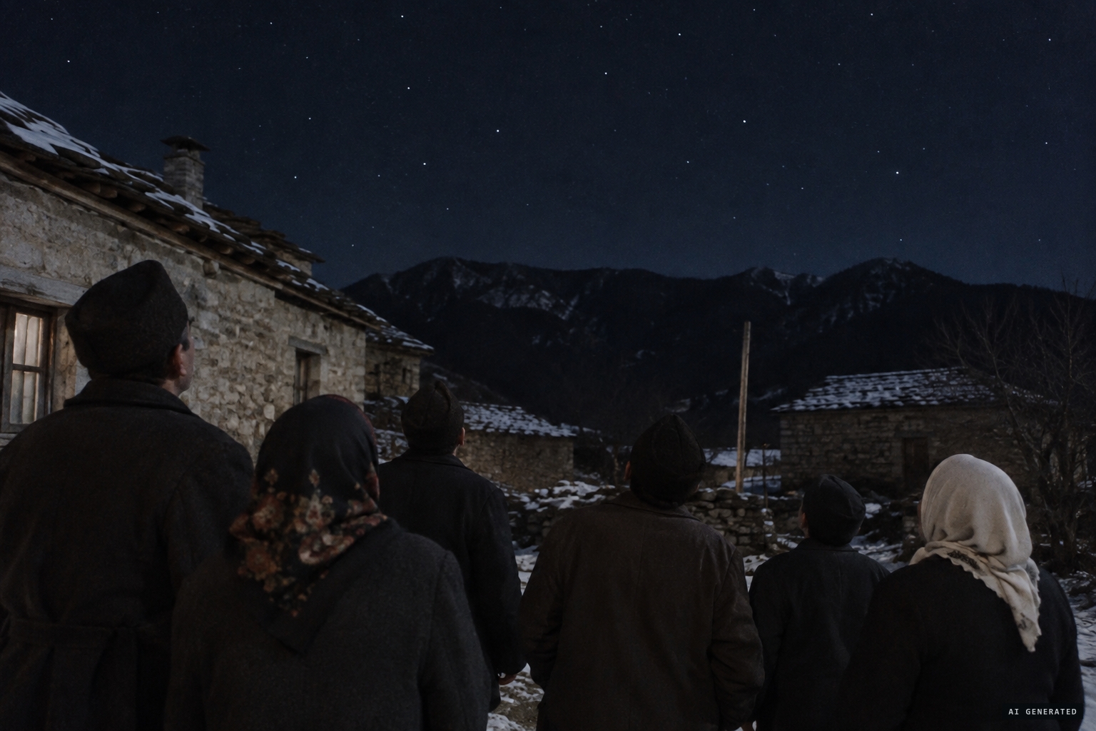 January 1963: residents of Kallamishtëz see something in the sky
