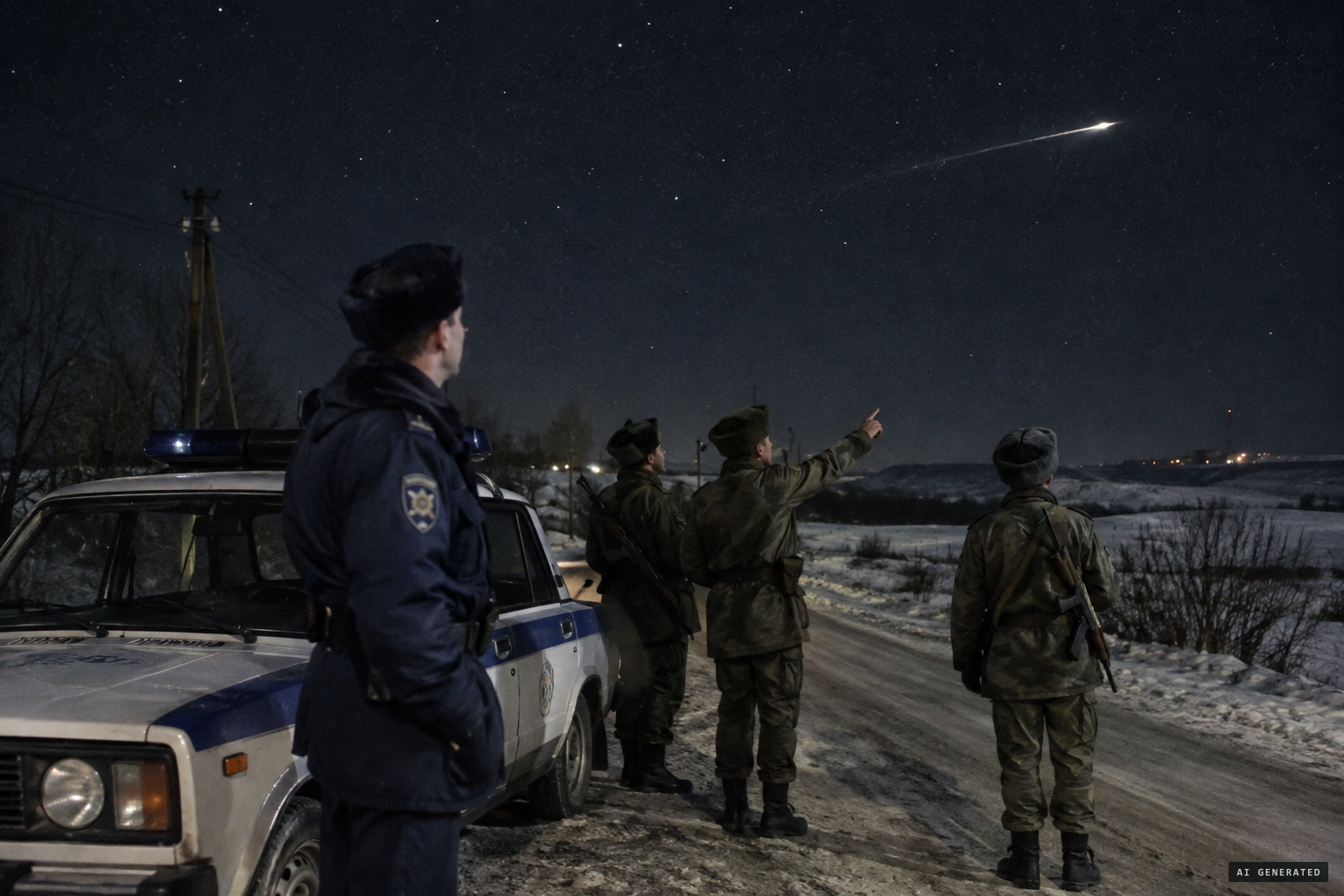 Soldiers and police across Hungary report the same light