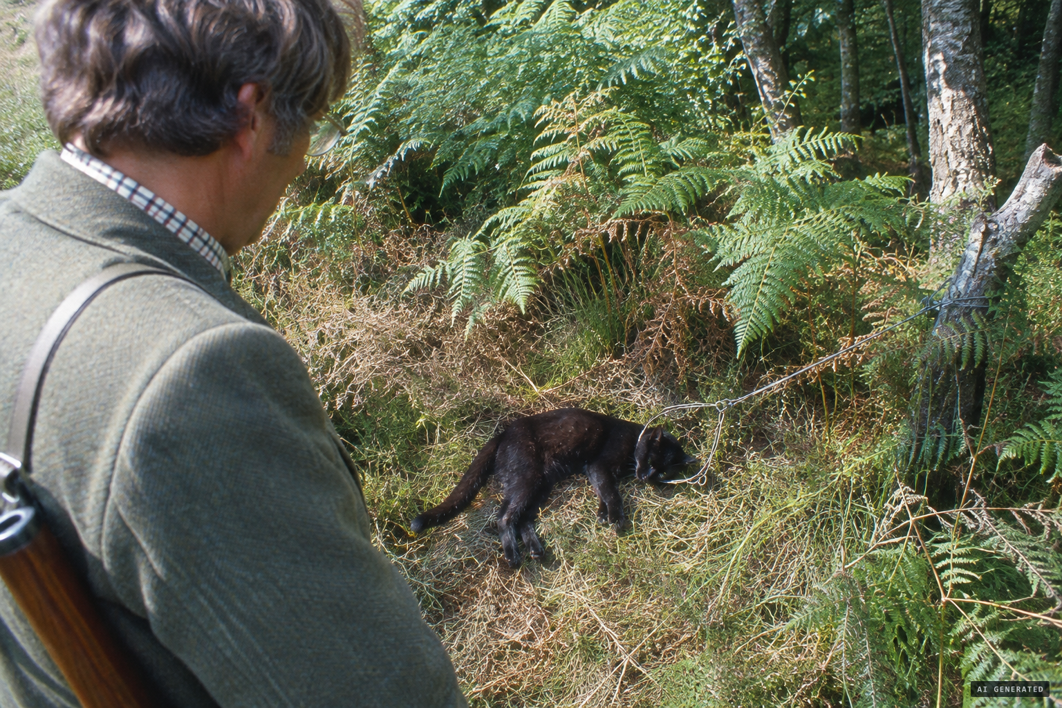 Ronald Douglas finds an adult male dead in a fox snare