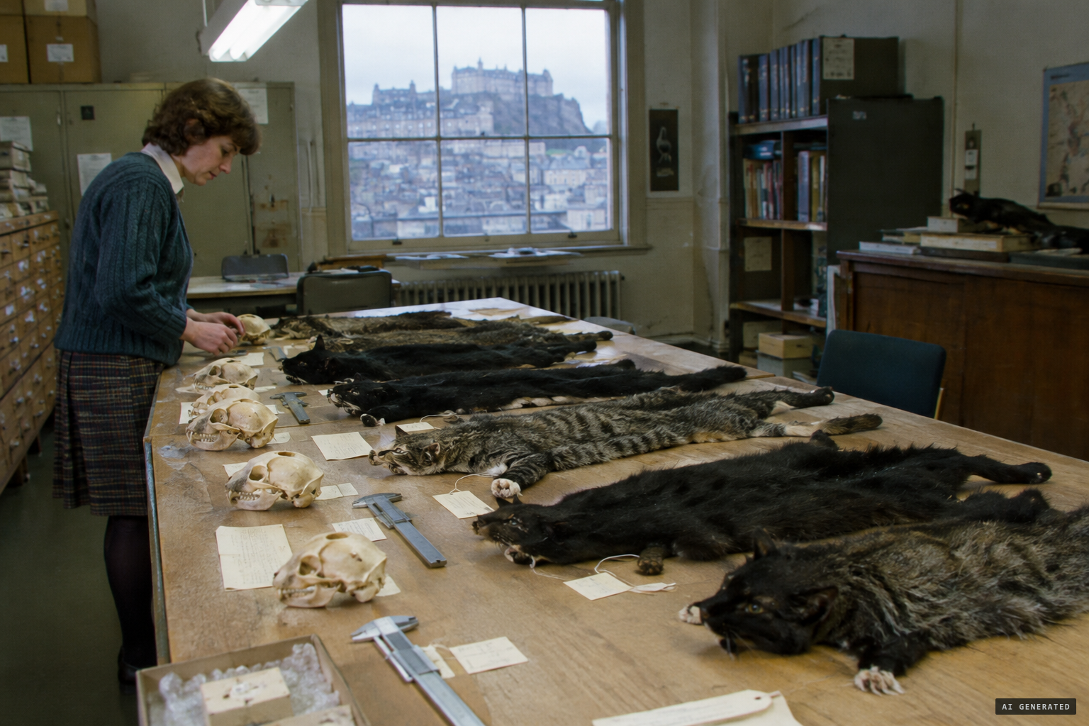 Museum specimens studied as wildcat–domestic hybrids
