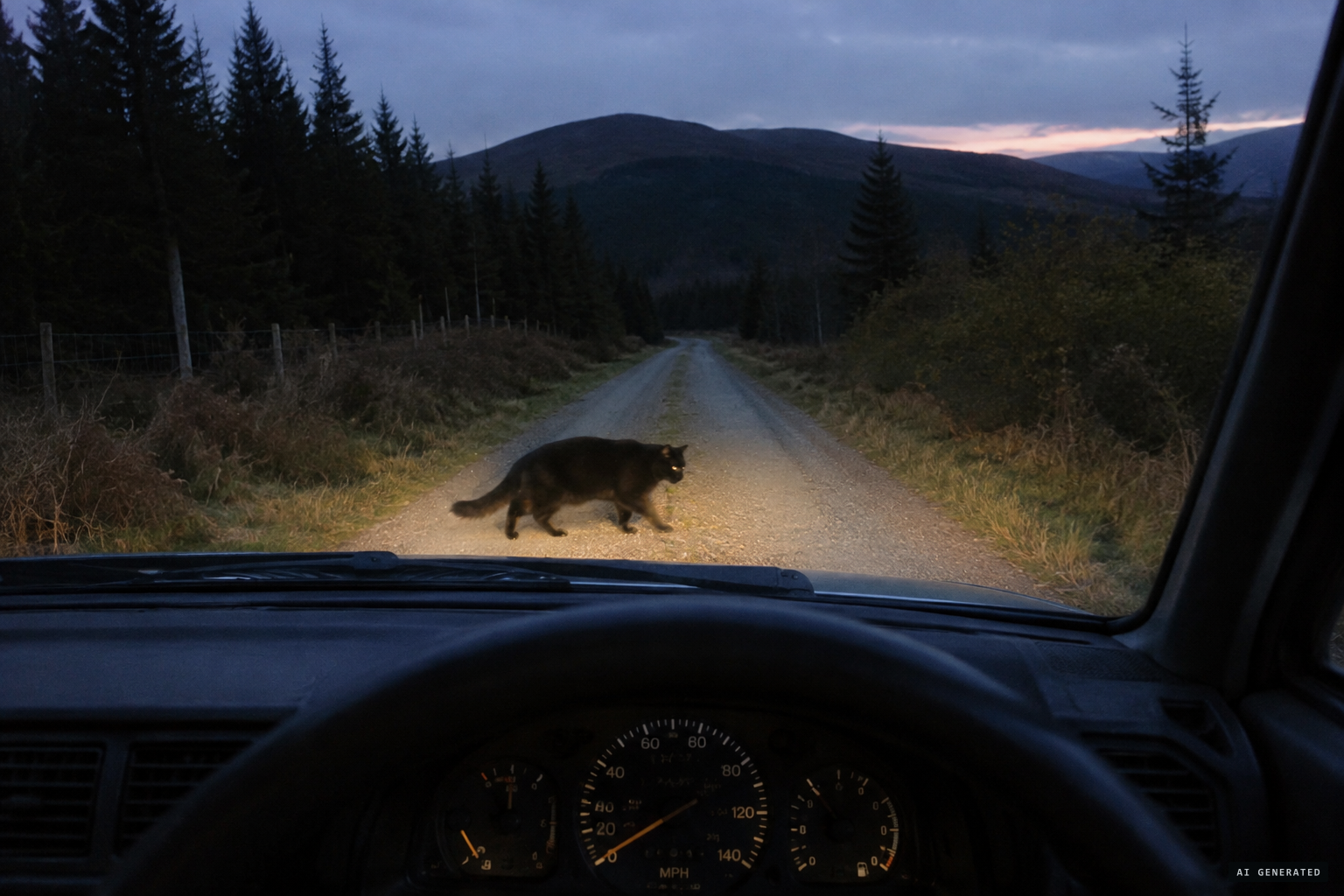 In Strathspey, people still report big black cats