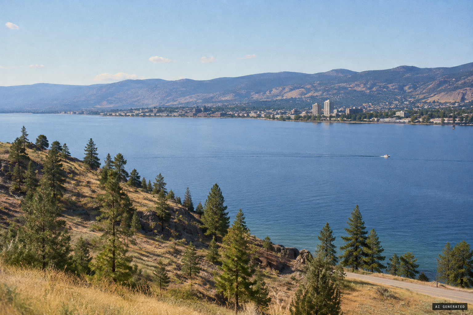 Okanagan Lake, home of the legendary Ogopogo
