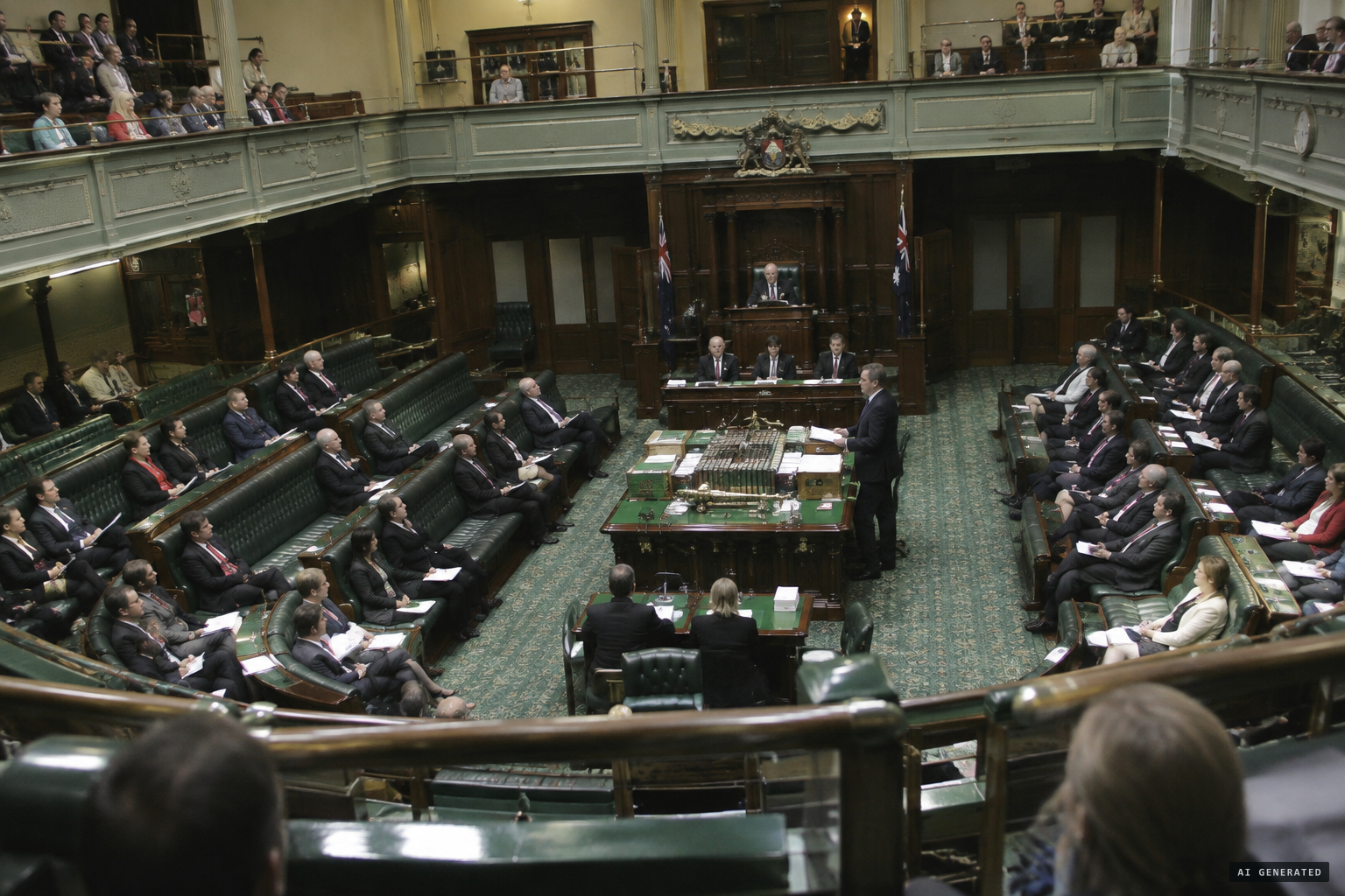 The attack reaches the NSW Legislative Assembly