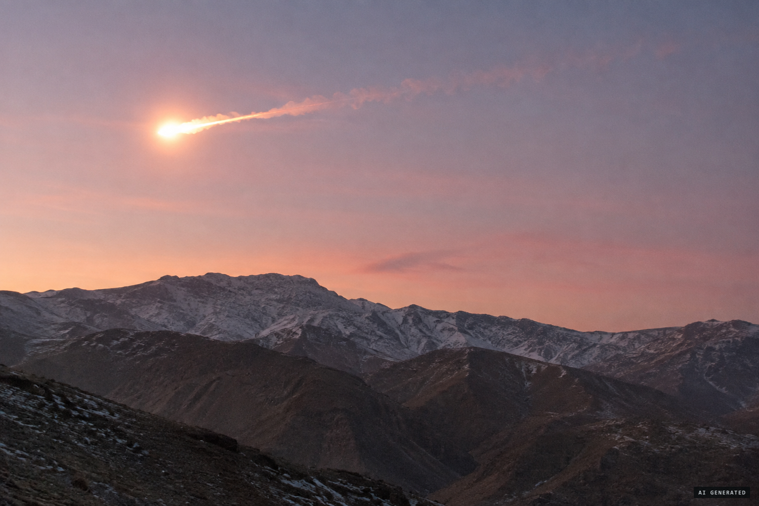 A meteor bursting in the air at dawn could explain the flash, the boom and the smoke