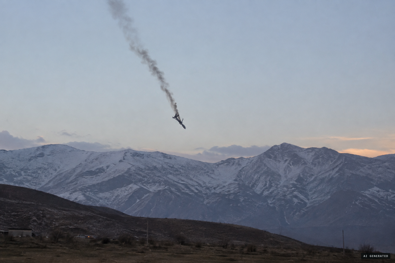 Another theory: a failing or shot-down spy drone, covered up as a 'UFO'