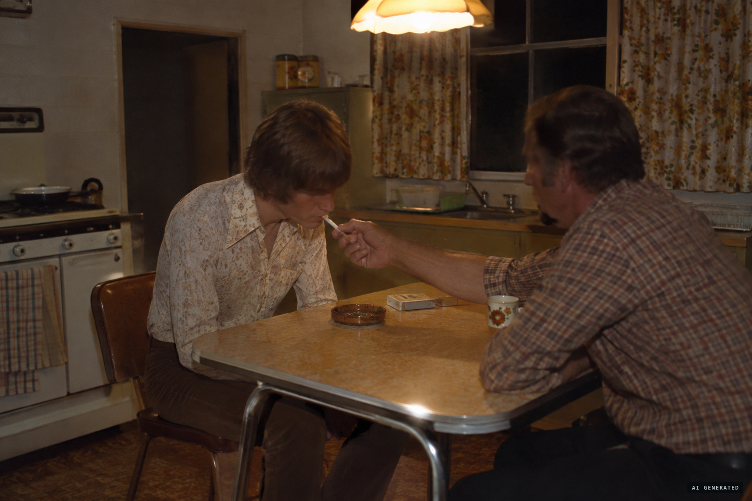 Brian Hunt, white faced and trembling, back at the Finckler house