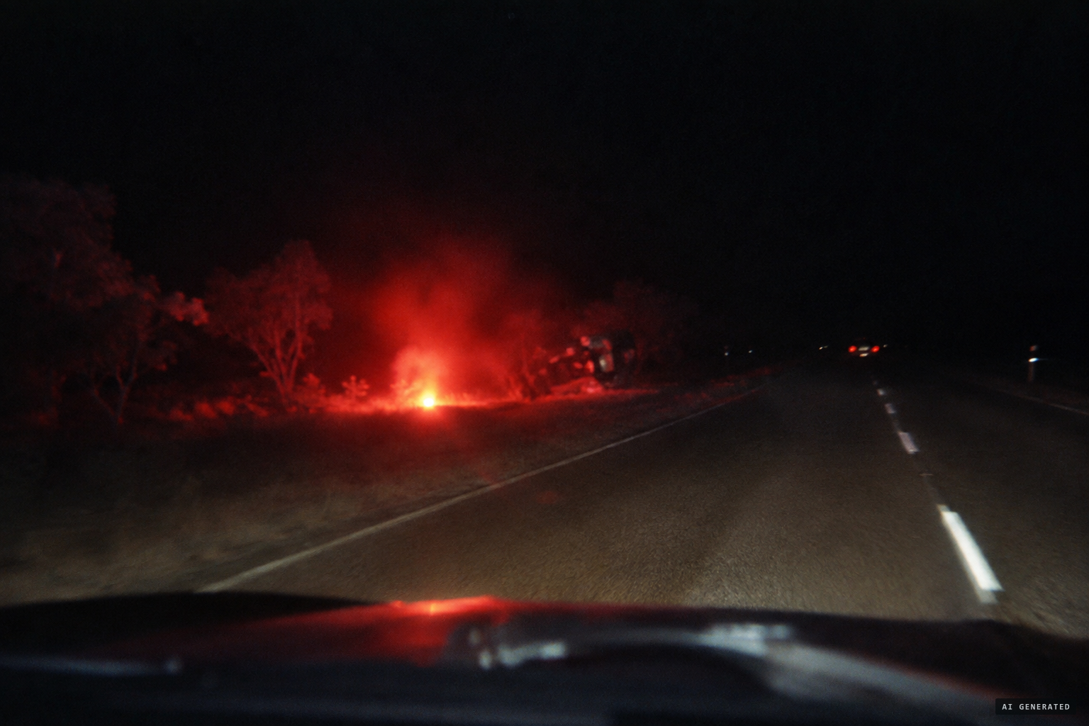 First readings: an accident, a red flare