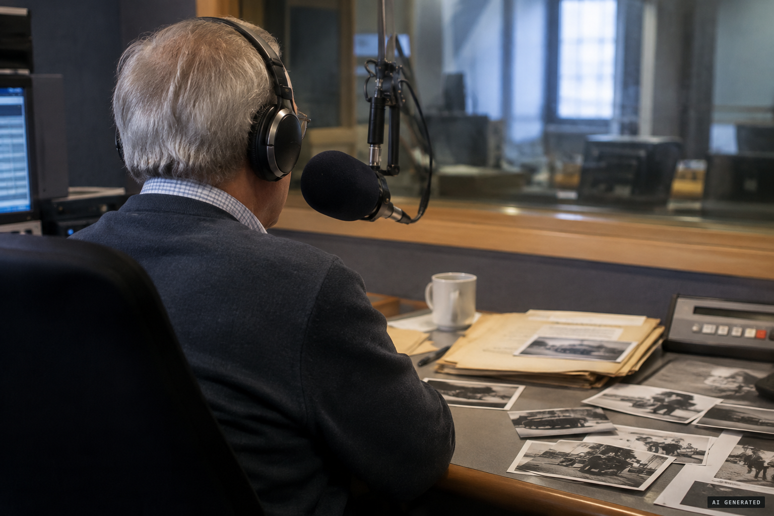 Basterfield speaking to the ABC in 2018