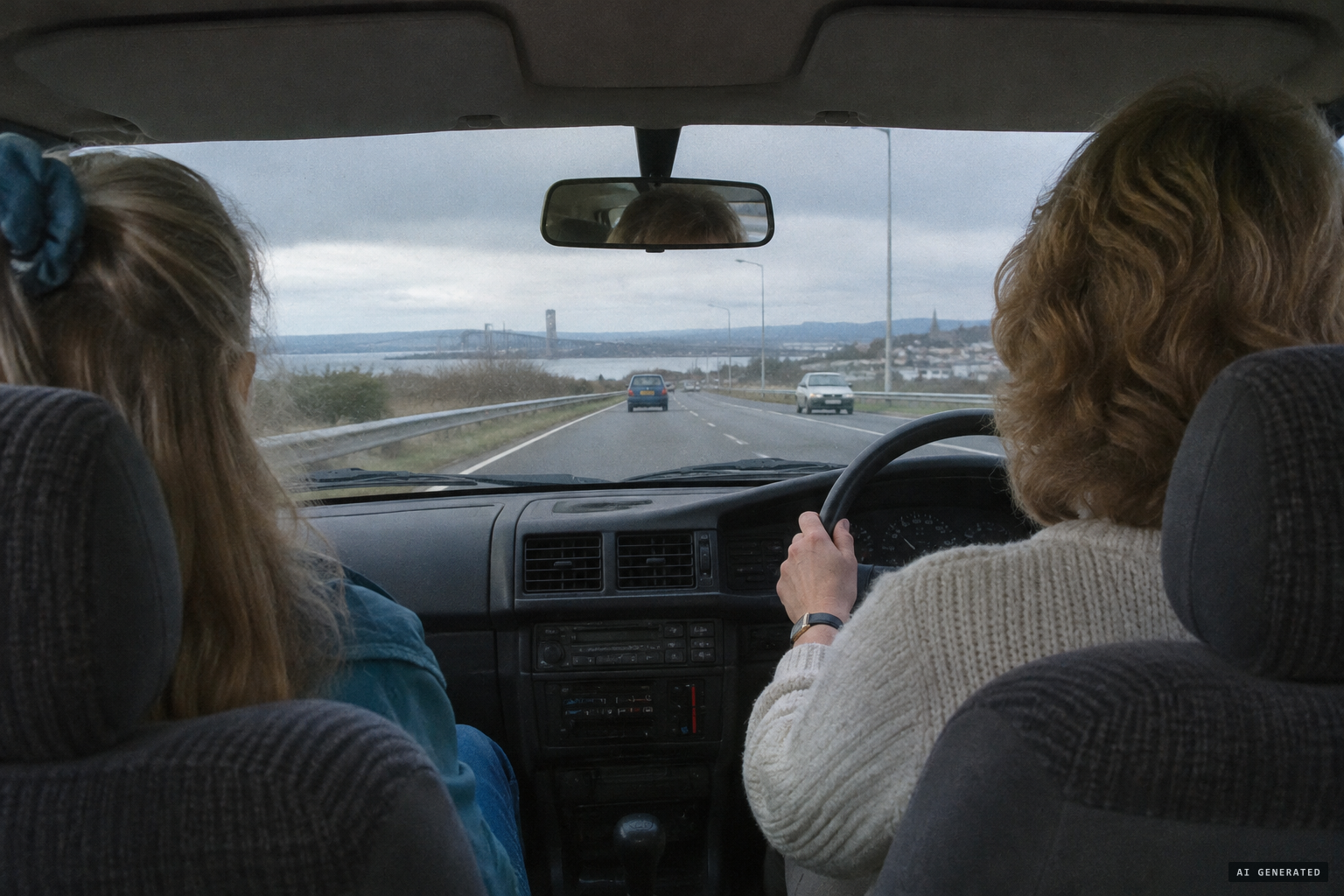 A mother and daughter travelling to Kincardine
