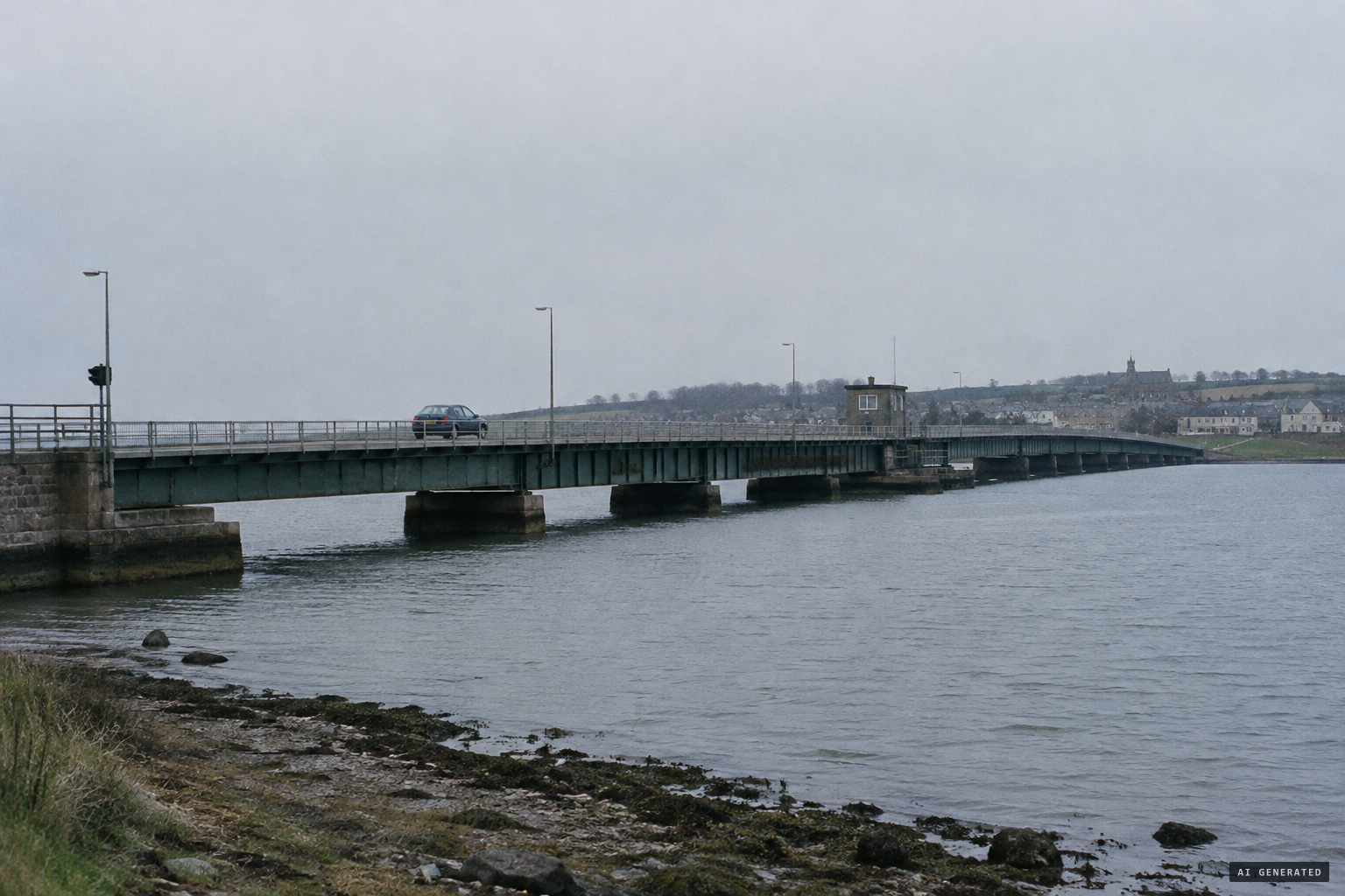 Kincardine-on-Forth, across the Kincardine Bridge from the Falkirk district