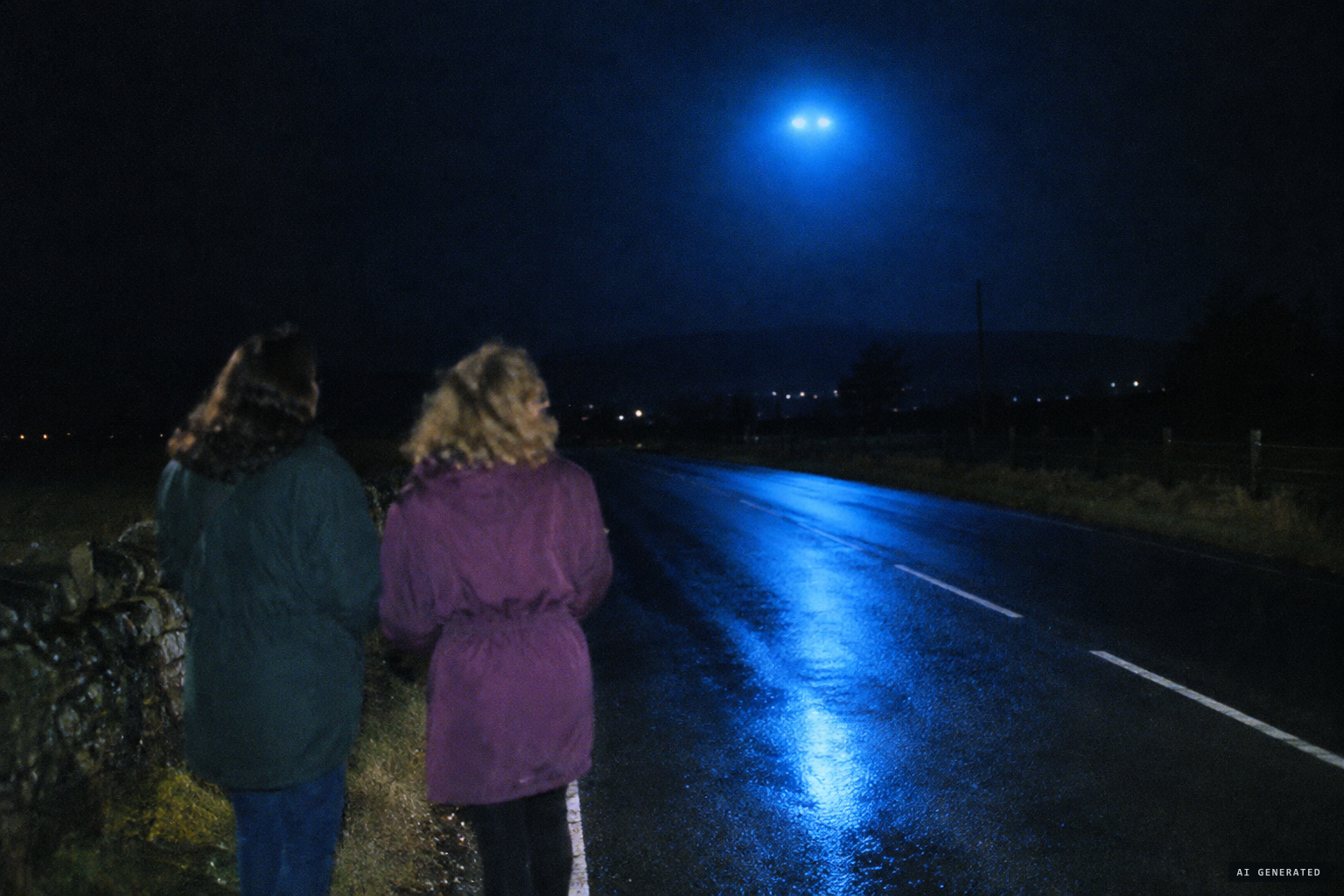 The separate Sloggett case: a blue light over the road, March 1992