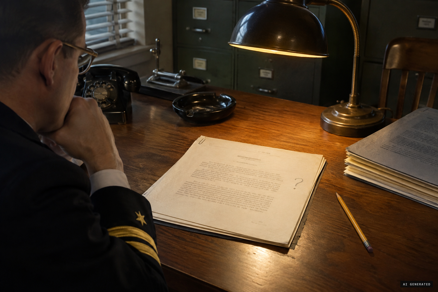 The confidential Navy report, a question mark beside Smith's chase