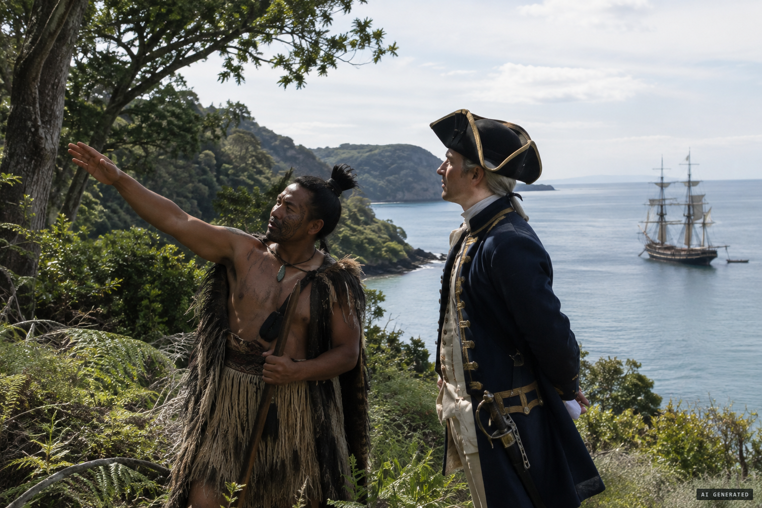 Māori tell Captain Cook of feared tree-dwelling lizards