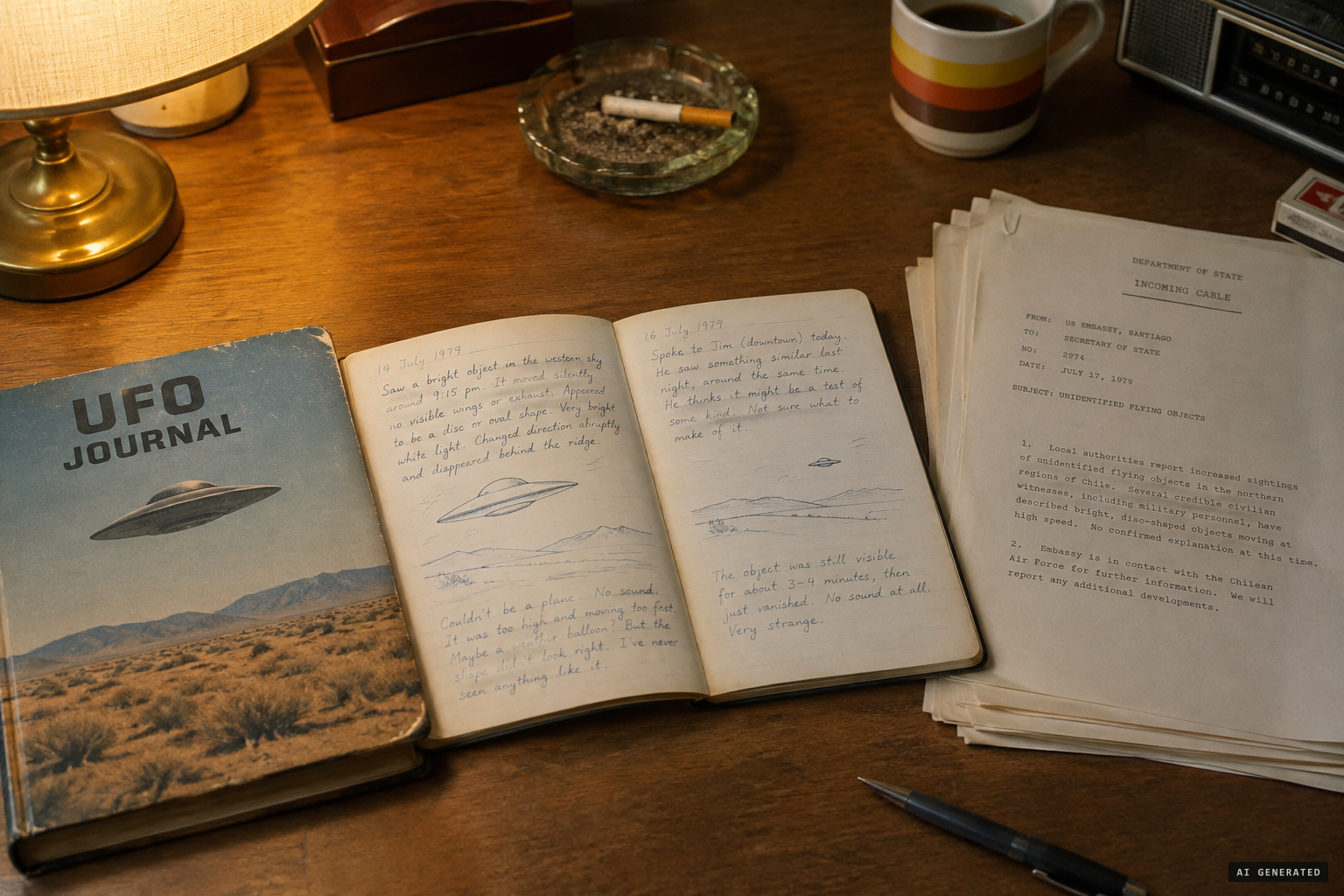 The case survives in the MUFON journal and American diplomatic cables
