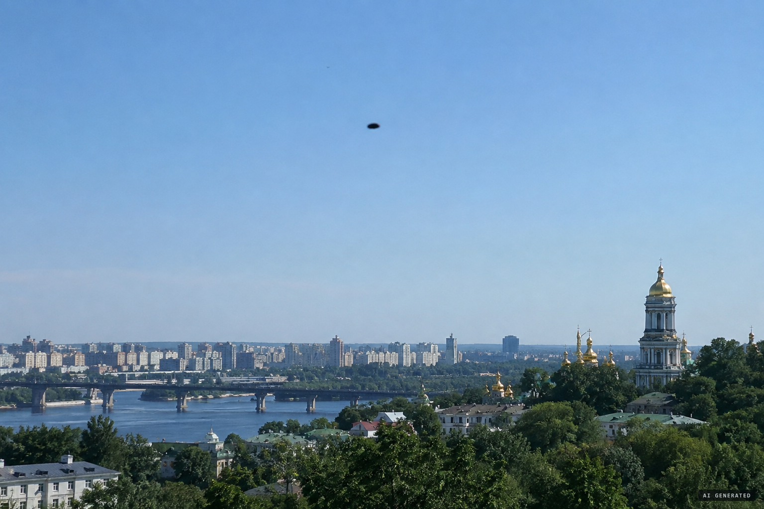 A "Phantom": a completely black object crossing the sky