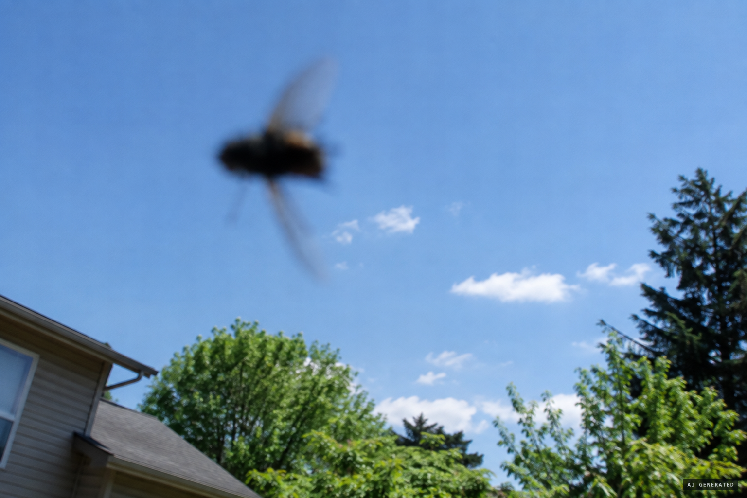 West's reading: a fly close to the camera, not a distant black body