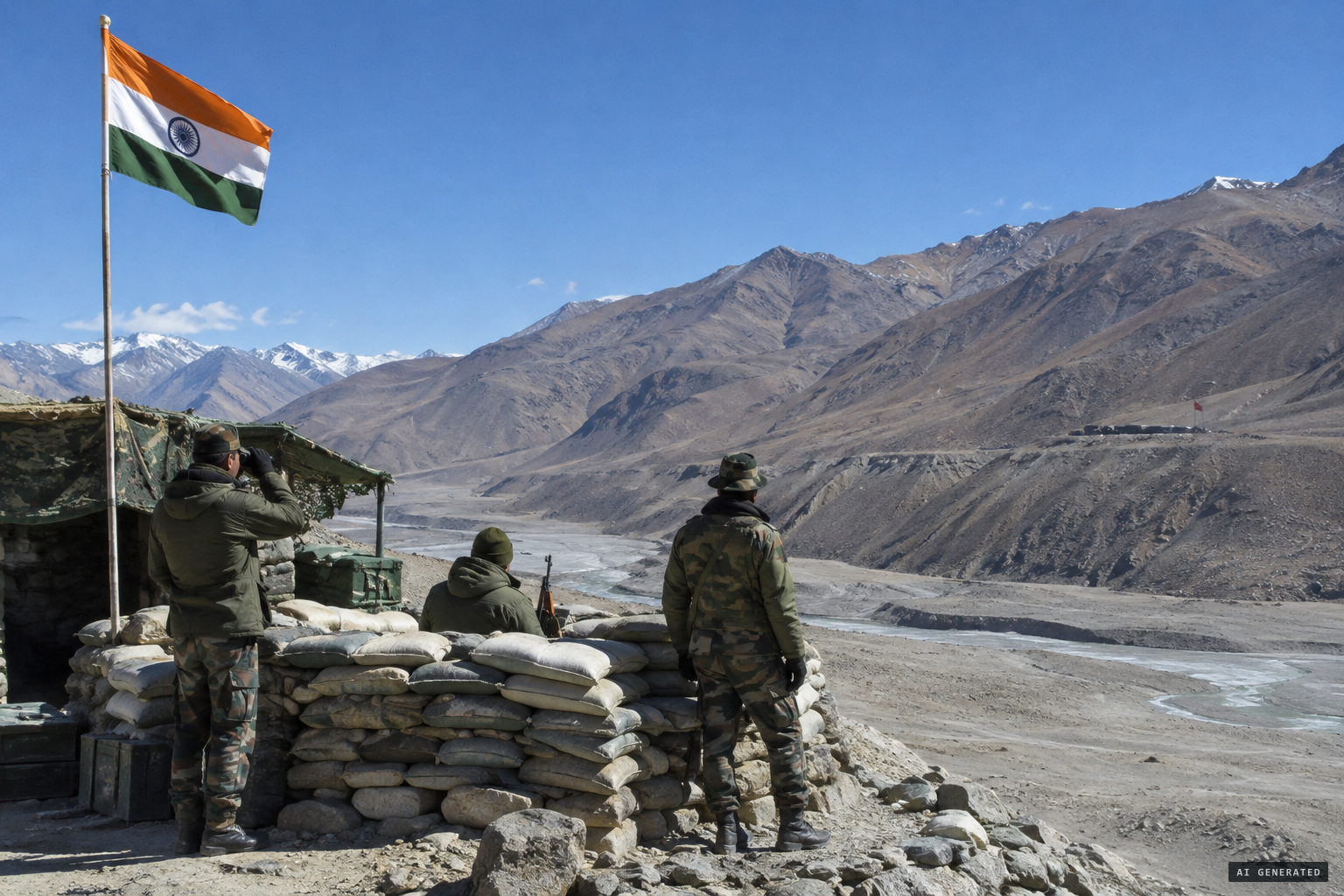 Ladakh's tense frontier facing China across the Line of Actual Control