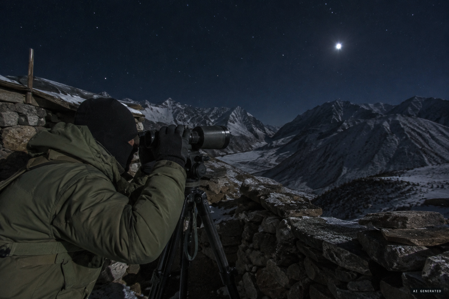 From Point 4715, the brightest light in the sky watched night after night