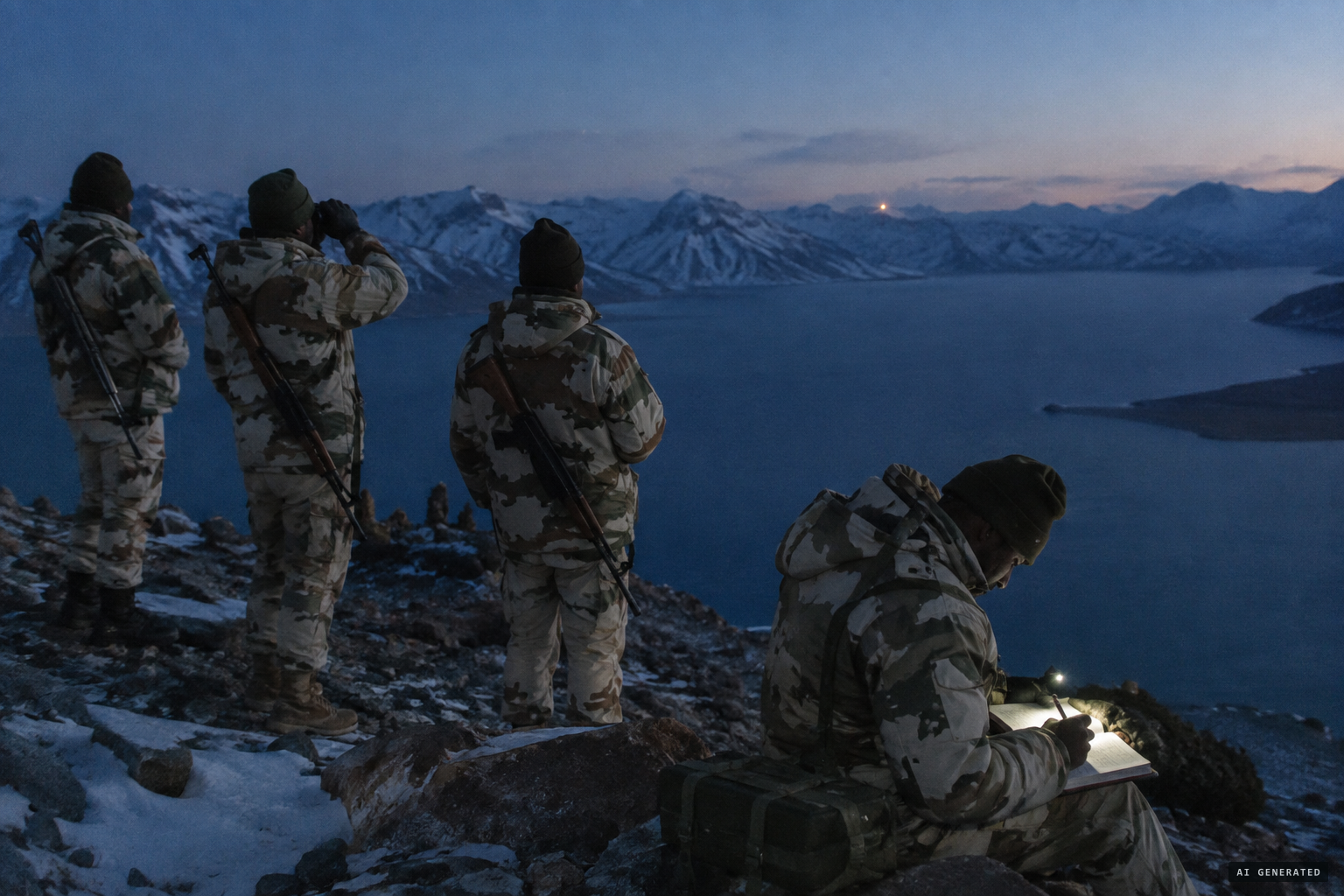 ITBP troops at Thakung begin logging unidentified lights