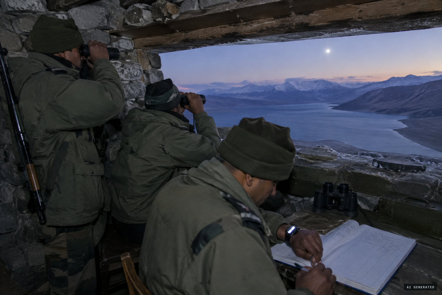 14 Corps troops record sightings and the daily shift in the first object's appearance
