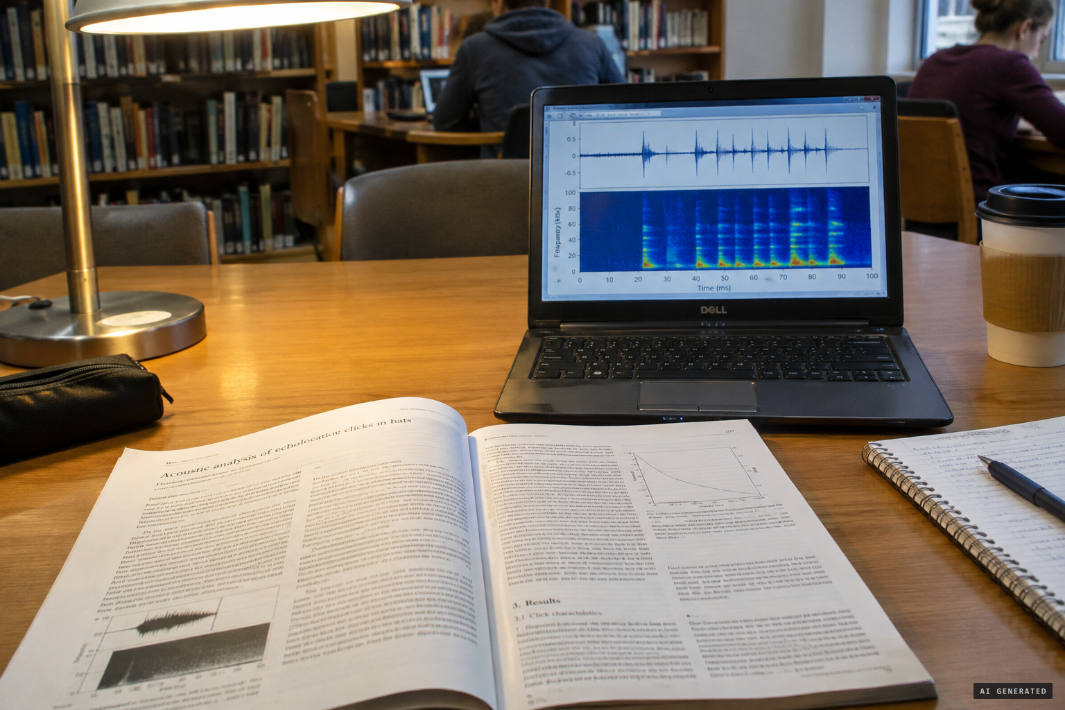 The 2010 abstract calls the sounds likely echolocation