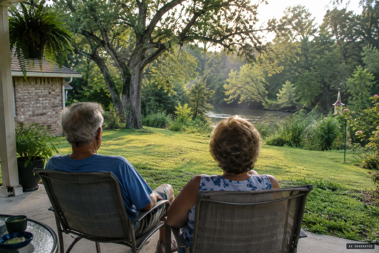 Lake Jackson, Texas, home of retired wildlife biologist Jack Crabtree and his wife Linda