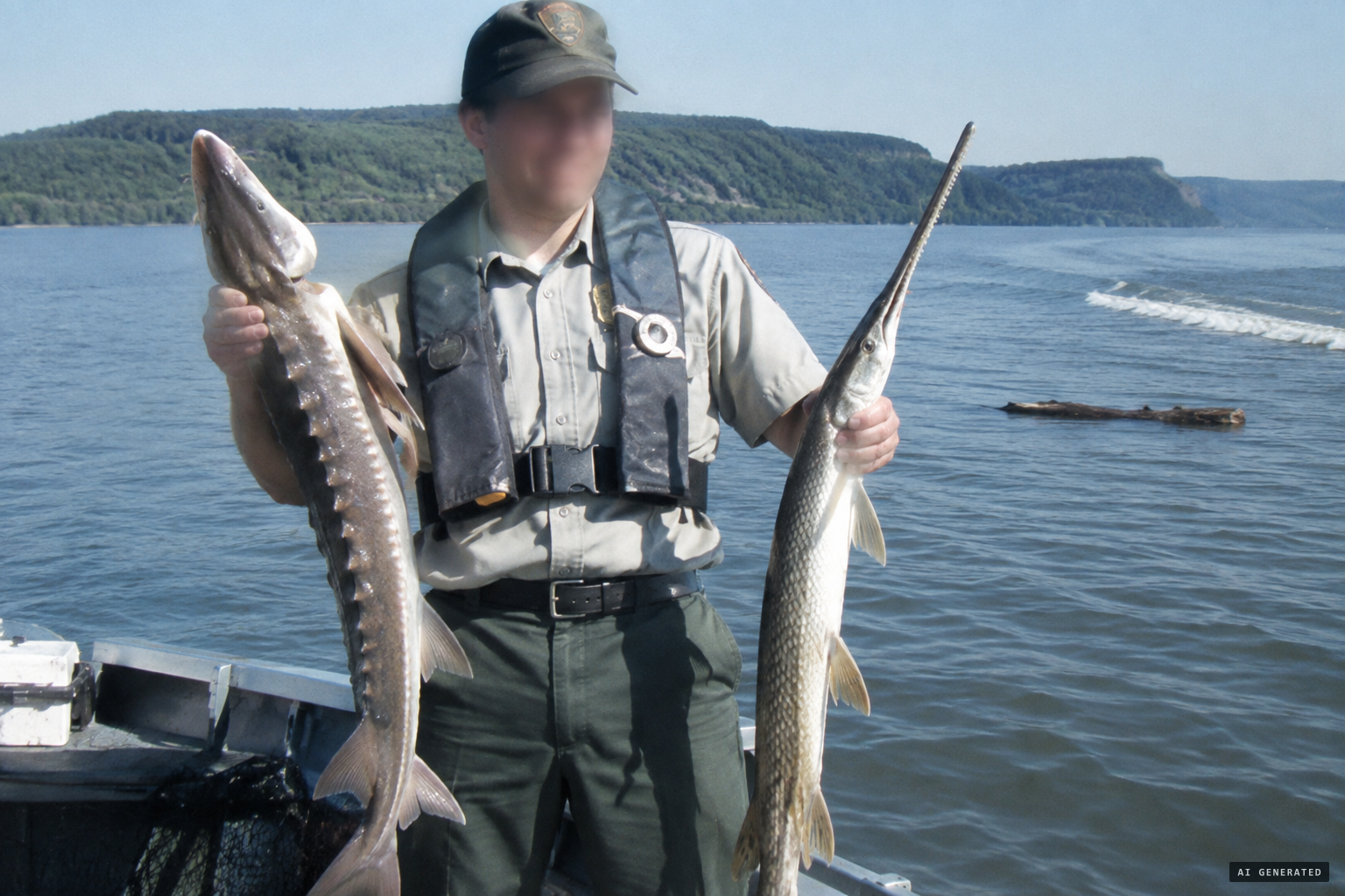 Sturgeon, gar, logs and wakes: the sceptics' explanations