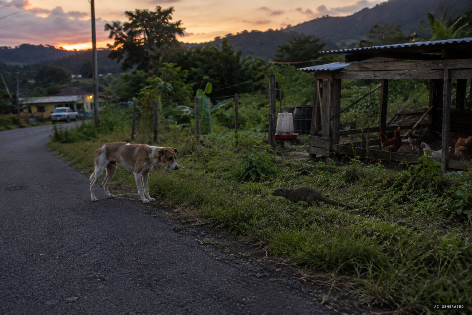 Ordinary predators such as stray dogs or mongooses