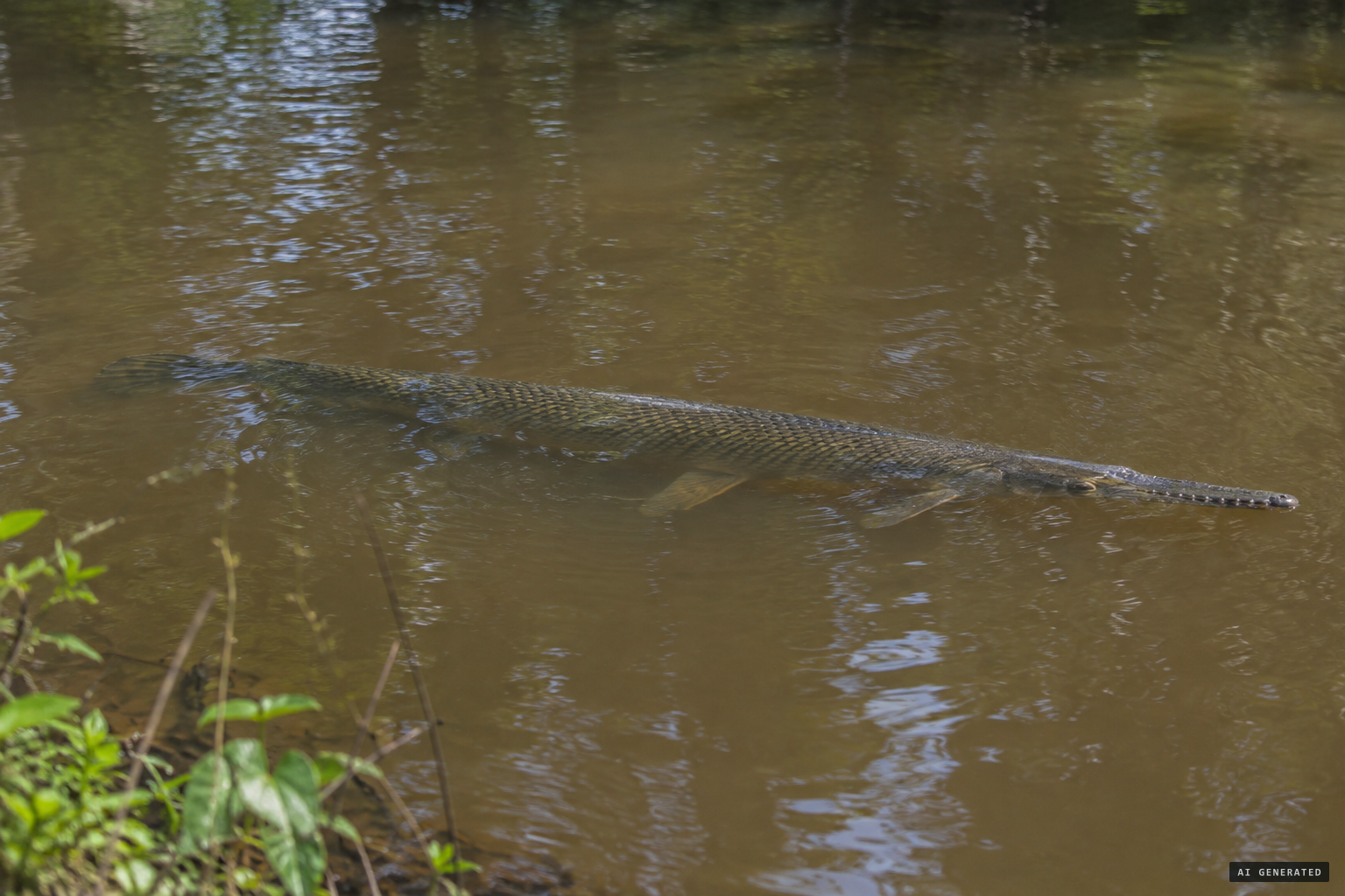 The alligator gar, proposed as an explanation