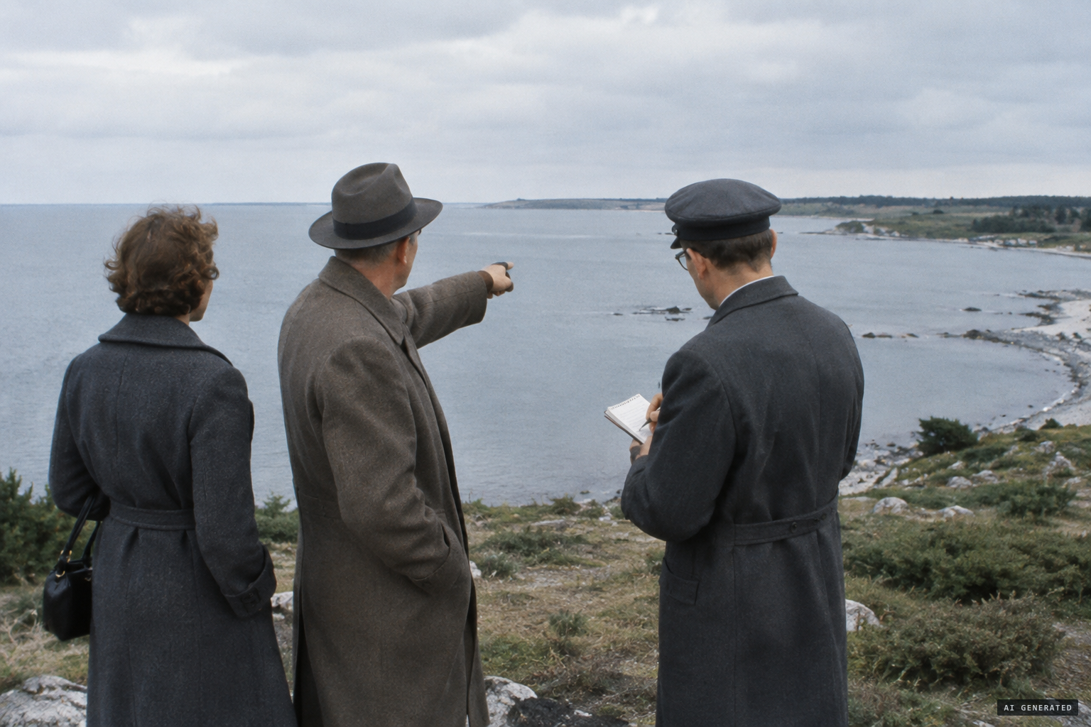 Rehn visits the site with both witnesses