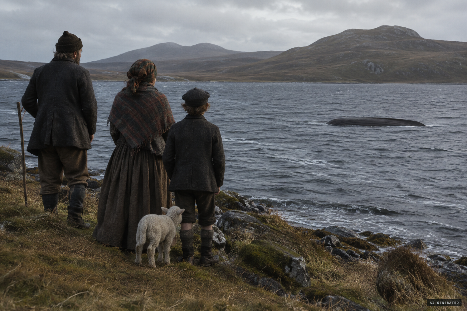 Lambs offered at Loch Suainbhal to the Searrach Uisge