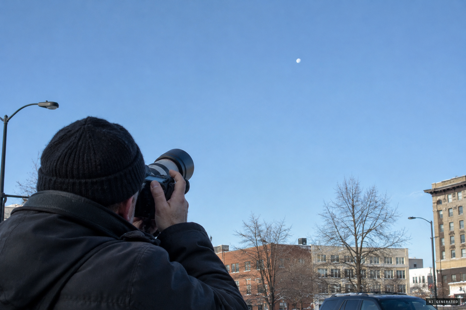 Over Billings, a circle that looked like "a tiny moon in the sky"