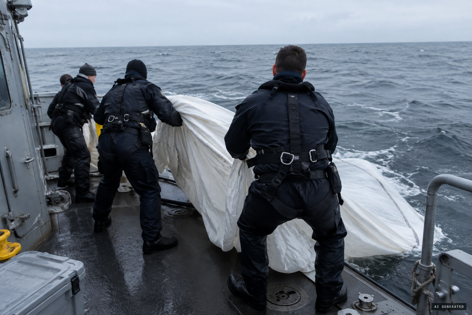 The Chinese balloon is recovered from the sea