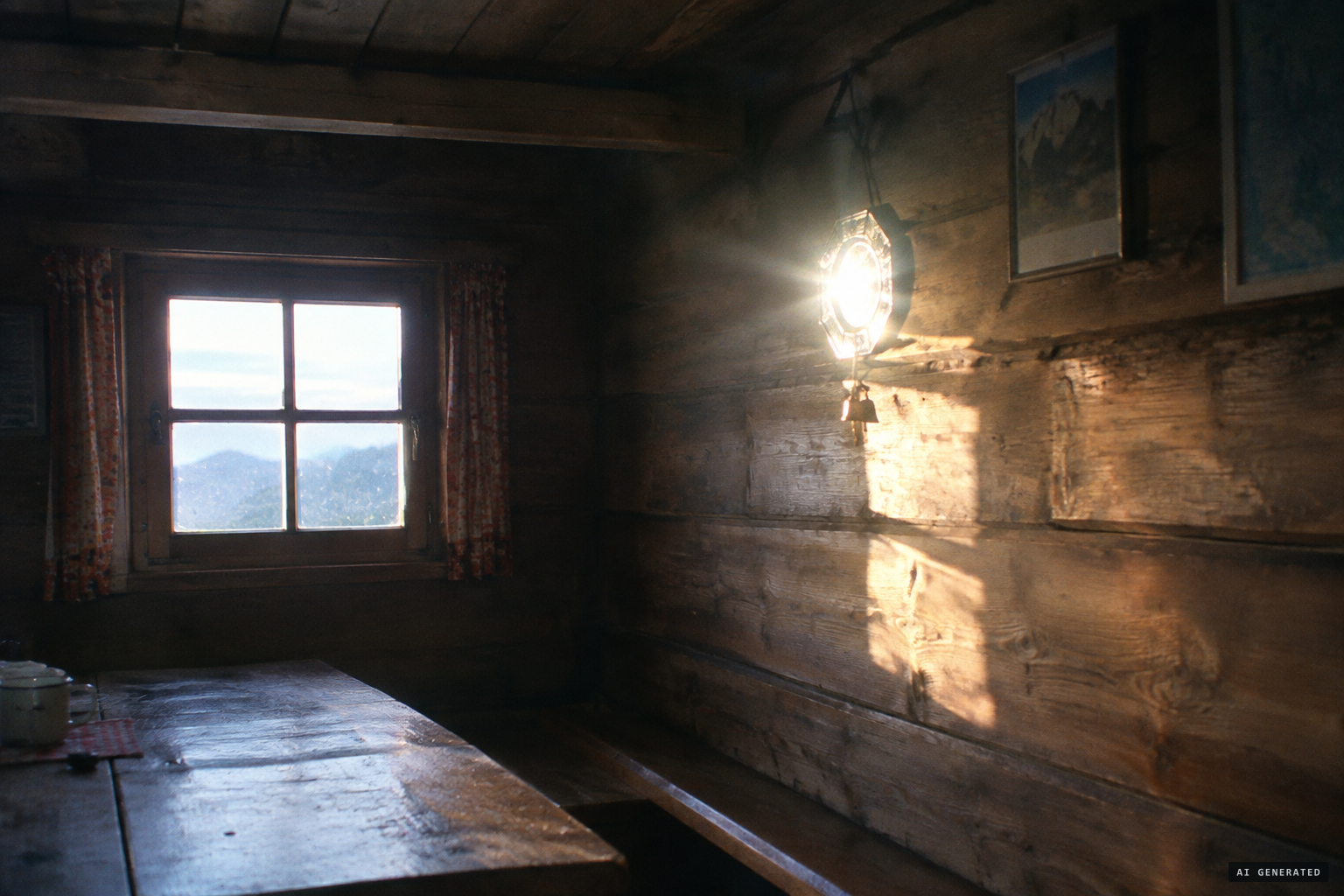 Sceptics' explanation: sunlight reflecting off decorations