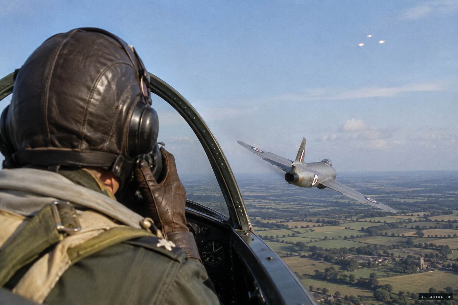 Swiney radios ground control and turns for home