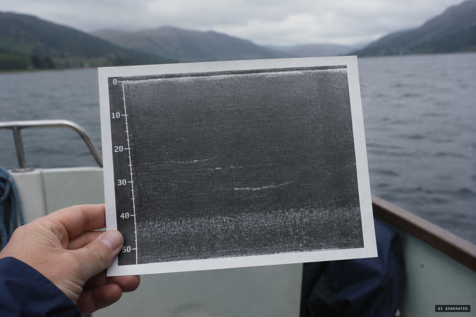 Photos of the sonar screen showed nothing