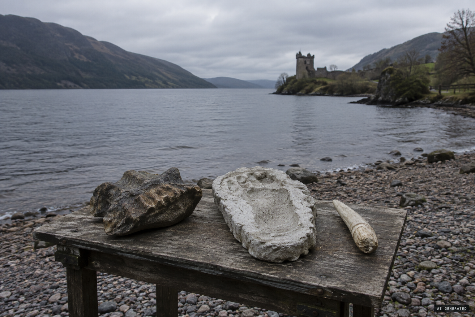 Loch Ness, with its long history of planted evidence, and now a tooth
