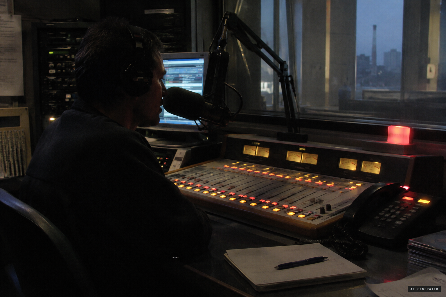 Rob McConnell questions McDonald on The 'X' Zone radio show