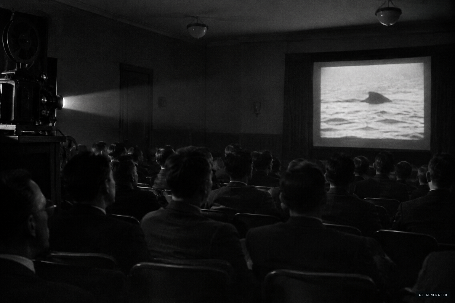 The film is shown to zoologists at Kodak House in London on 3 October 1934.