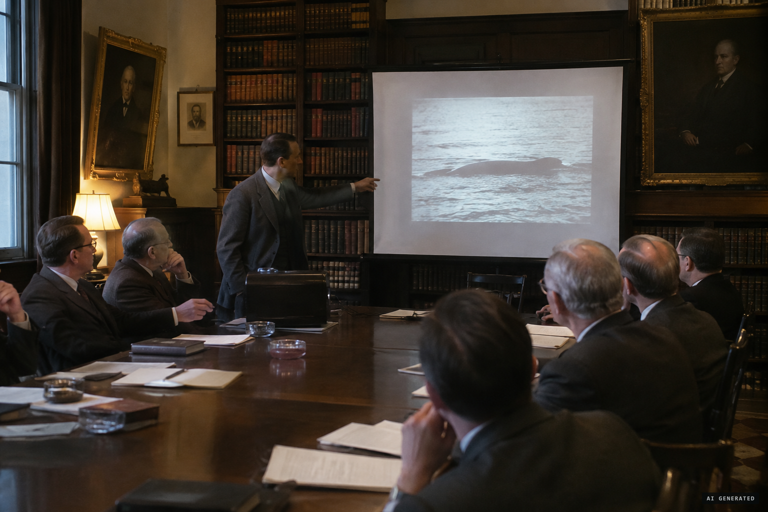 The Linnean Society debates the film: seal, otter, or not proven.