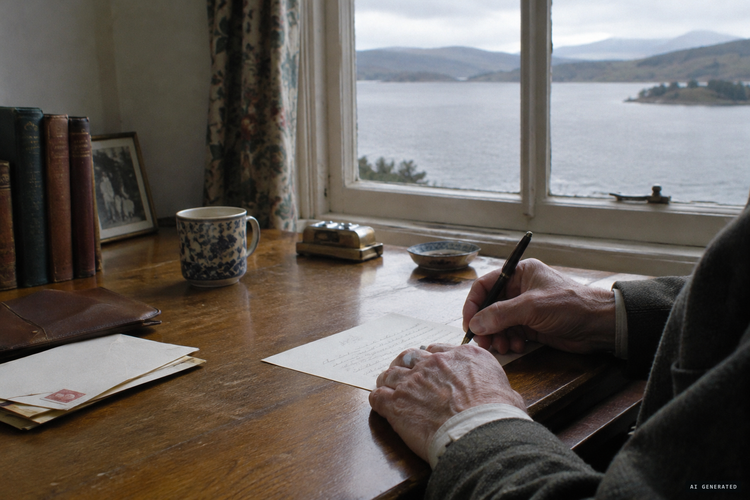 Decades on, Fraser's own letter recalls the sighting; only descriptions remain.
