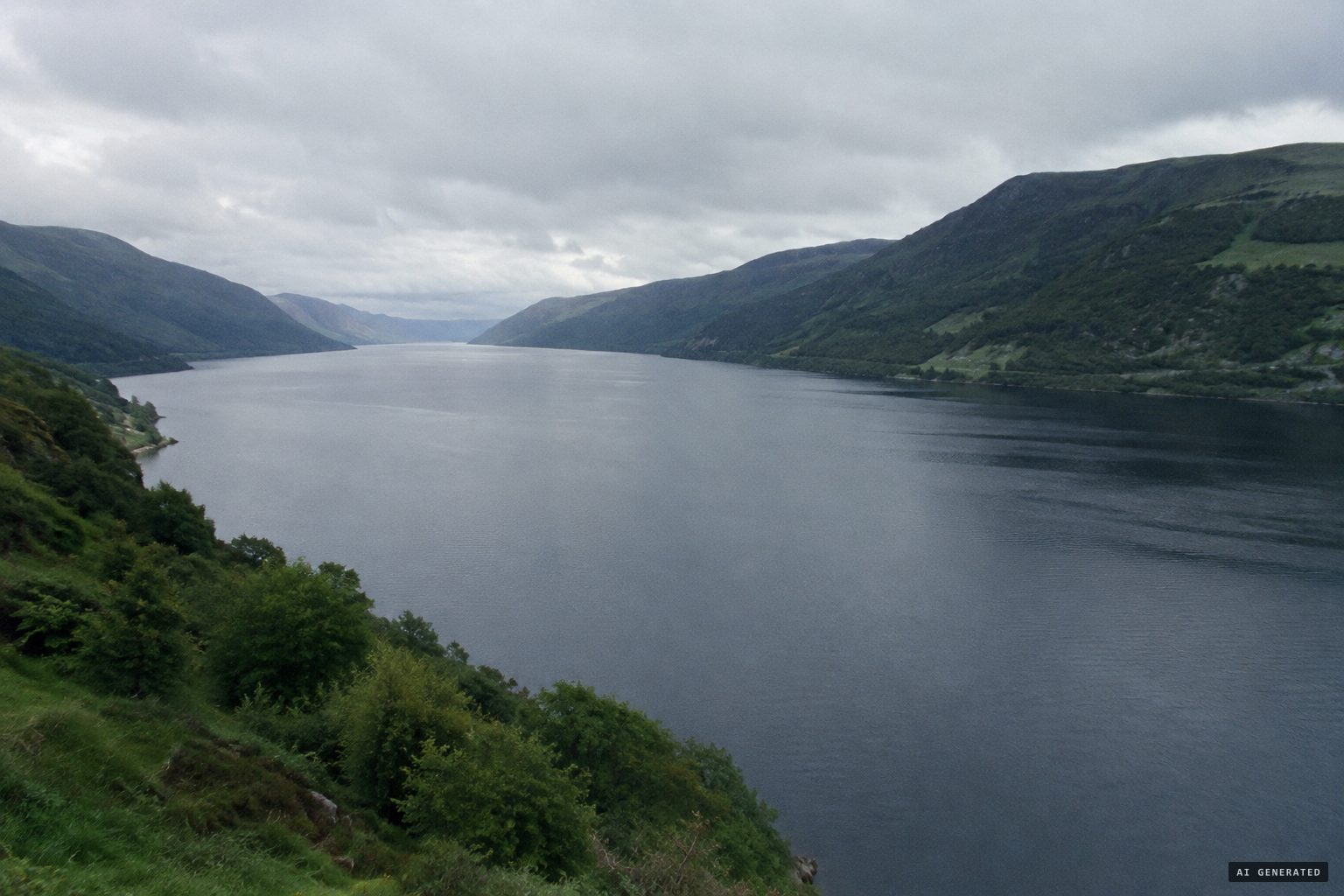 Loch Ness, a young loch that has held water for only about 10,000 to 12,000 years